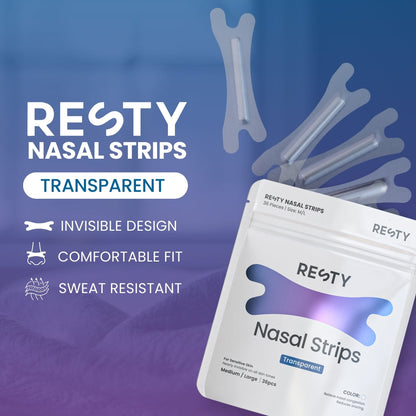 Transparent nasal strips