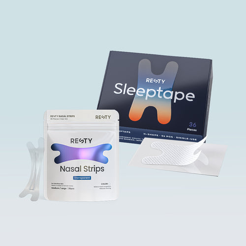 Mouth tape & transparent nasal strips bundle