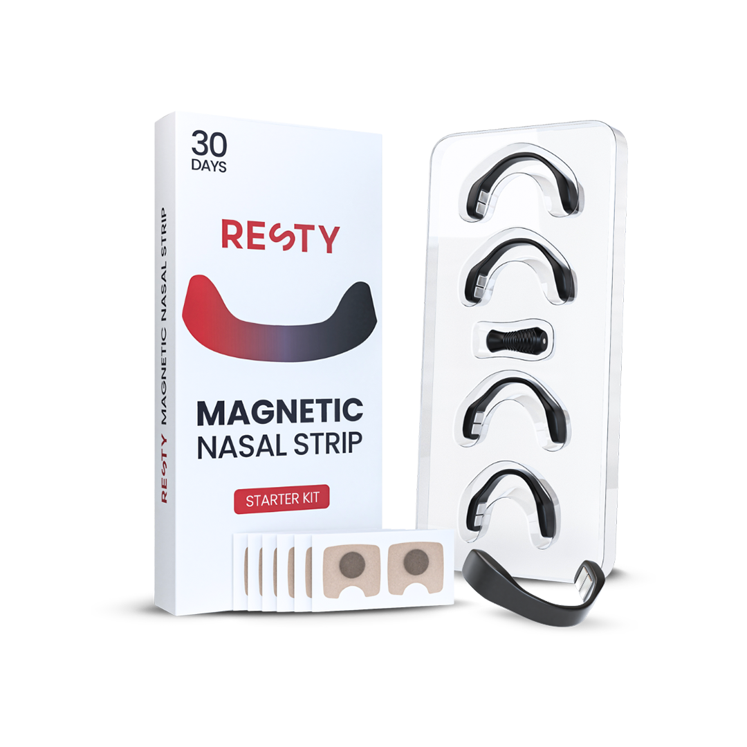 Magnetic nasal strips