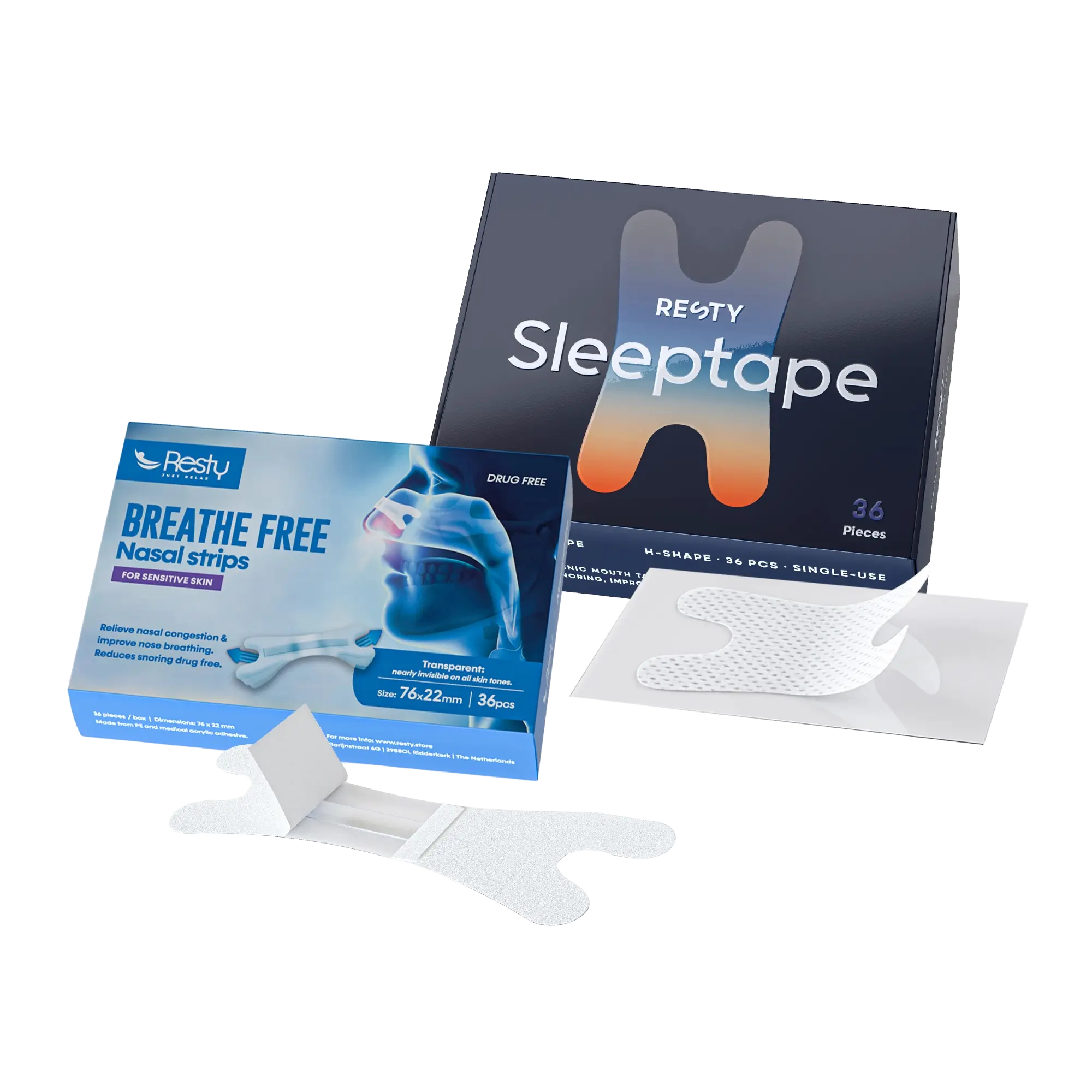 Mouth Tape and Nasal Strips Bundle Resty