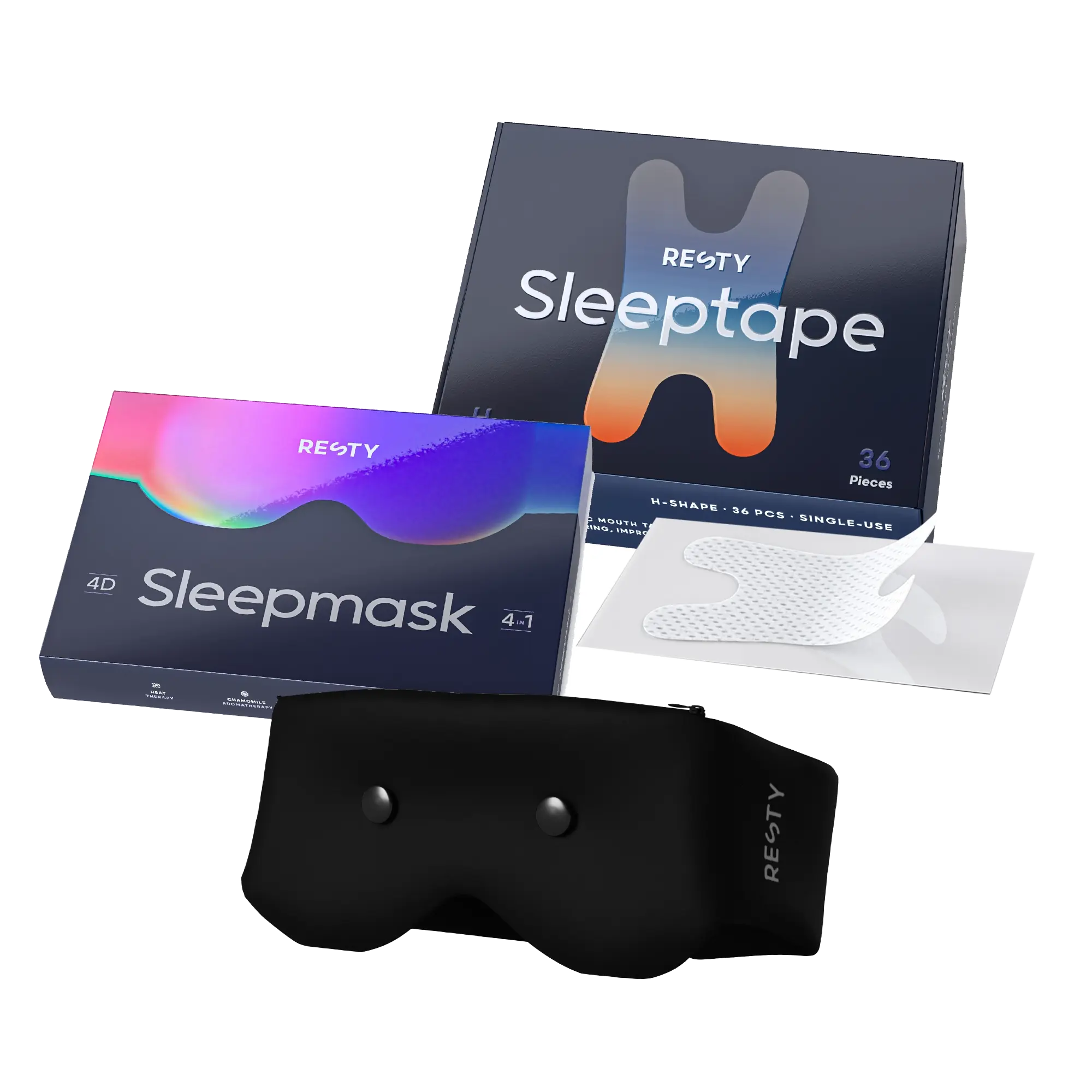 Sleep Mask and Mouth Tape Bundle Resty